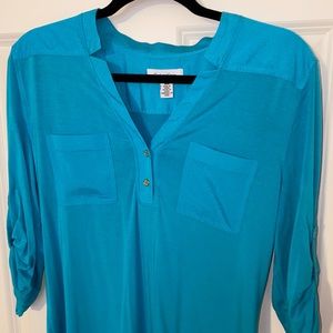 ⭐️BOGO 50% Off - Calvin Klein Turquoise Blouse